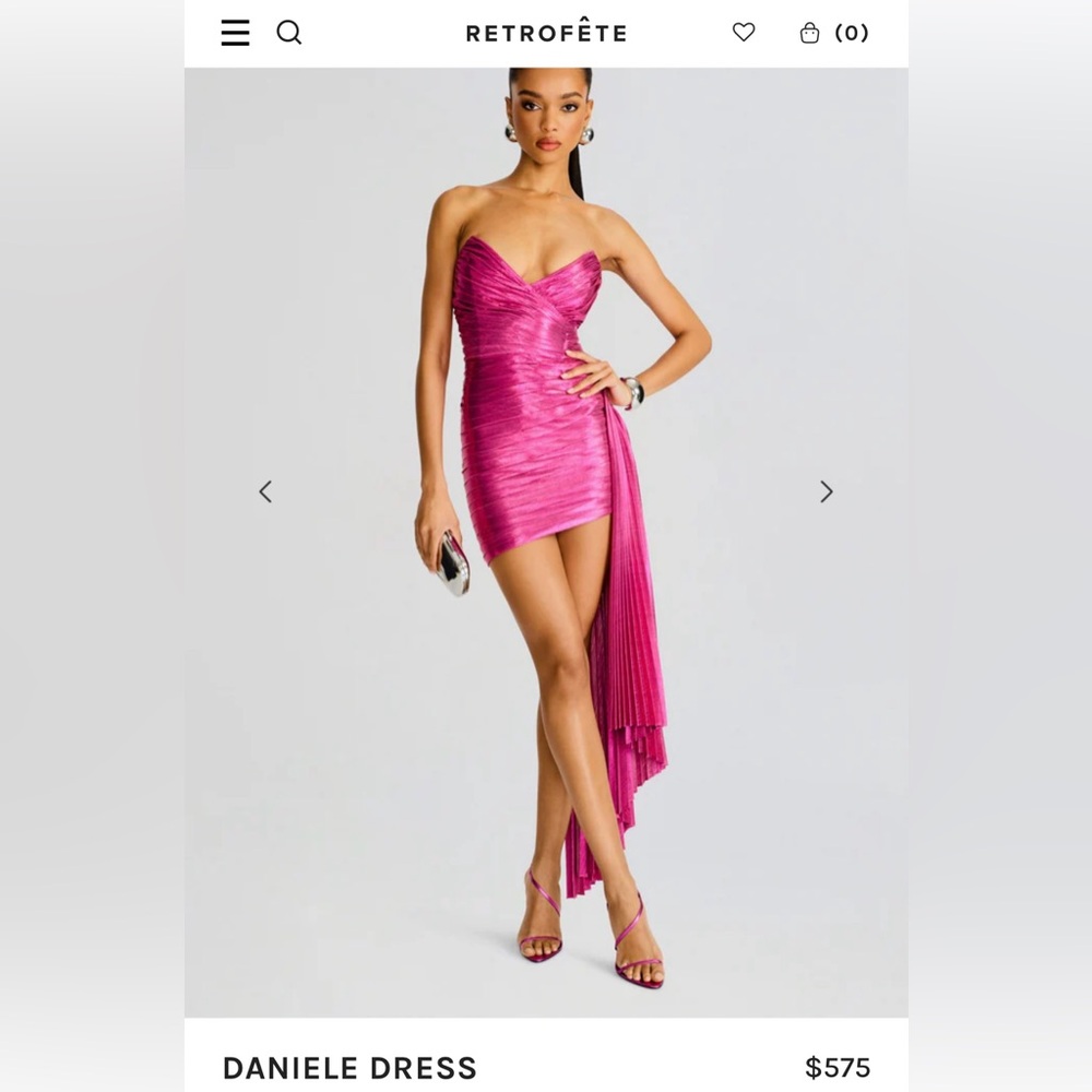 Retrofete Daniele pink dress size M